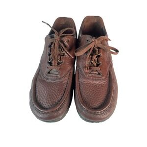 SAS Men's Brown Leather Lace Up Comfort Walking Shoes‎ 10.5 N Made in USA